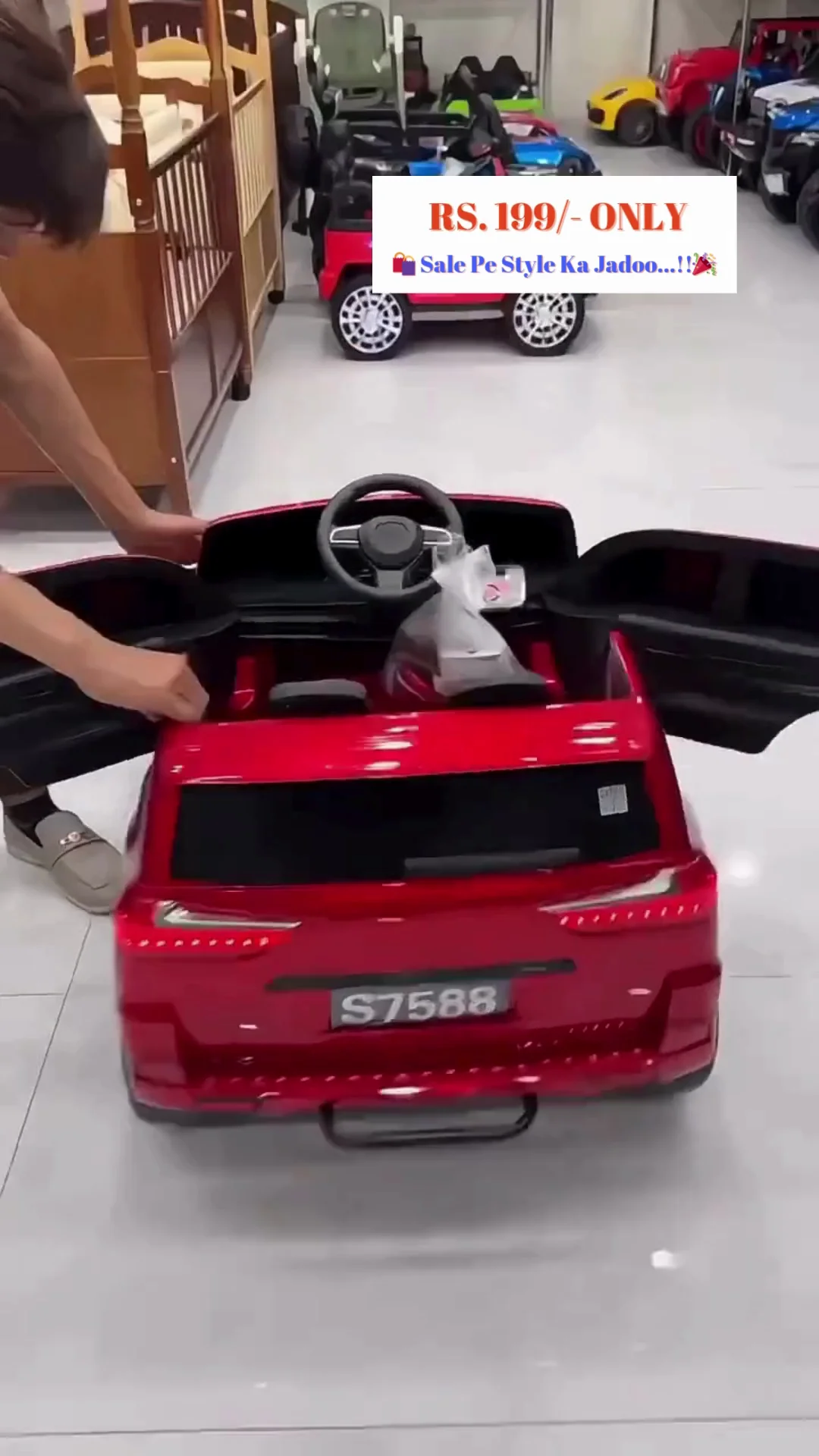 Exciting Red Car Toy for Kids – Durable Material, Smooth Wheels, Safe Design & Perfect for Indoor and Outdoor Play - Image 2