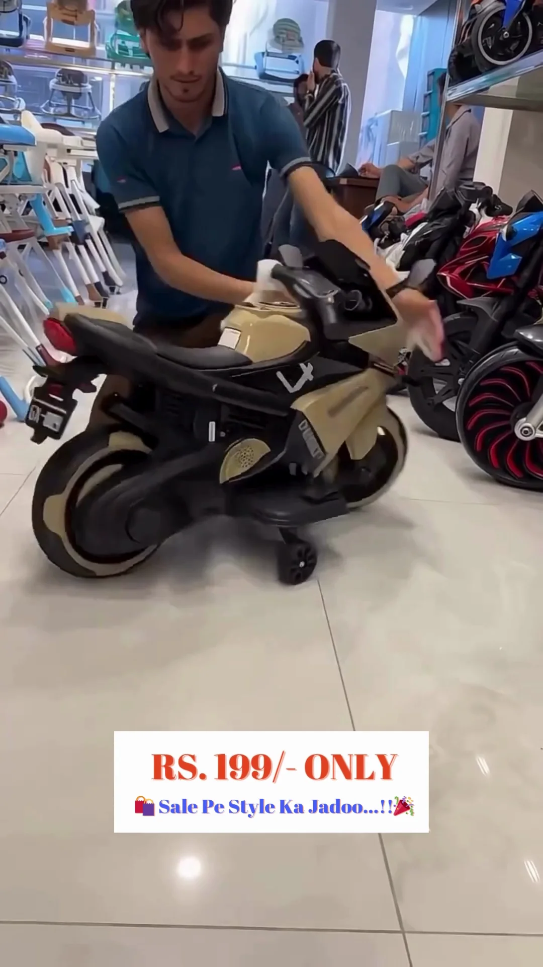 Premium Kids 3-Wheel Electric Ride-On Motorcycle Collection with Retro Vespa Style and Modern Sports Bike Design | LED Lights, Music, and Comfortable Seats - Image 2