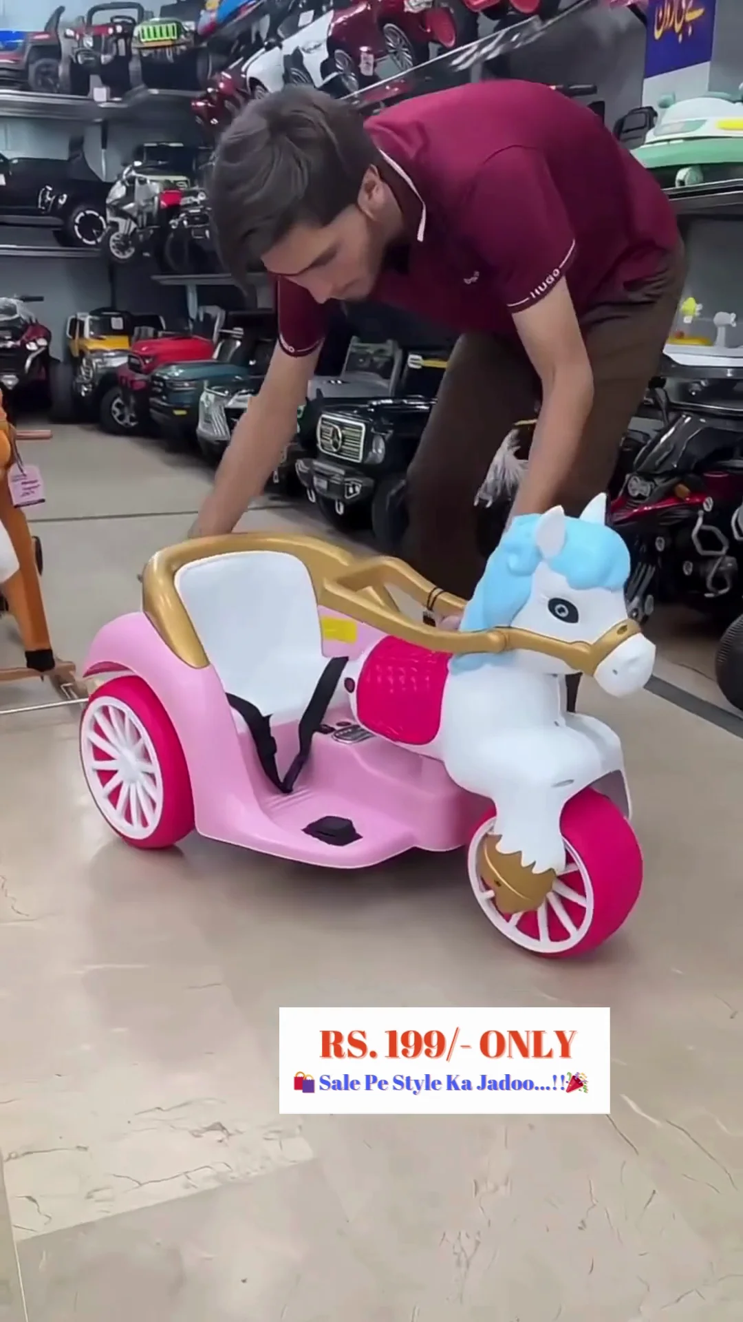 Fun Scooter Toy for Kids – Durable, Lightweight, Safe Design & Perfect for Indoor and Outdoor Play