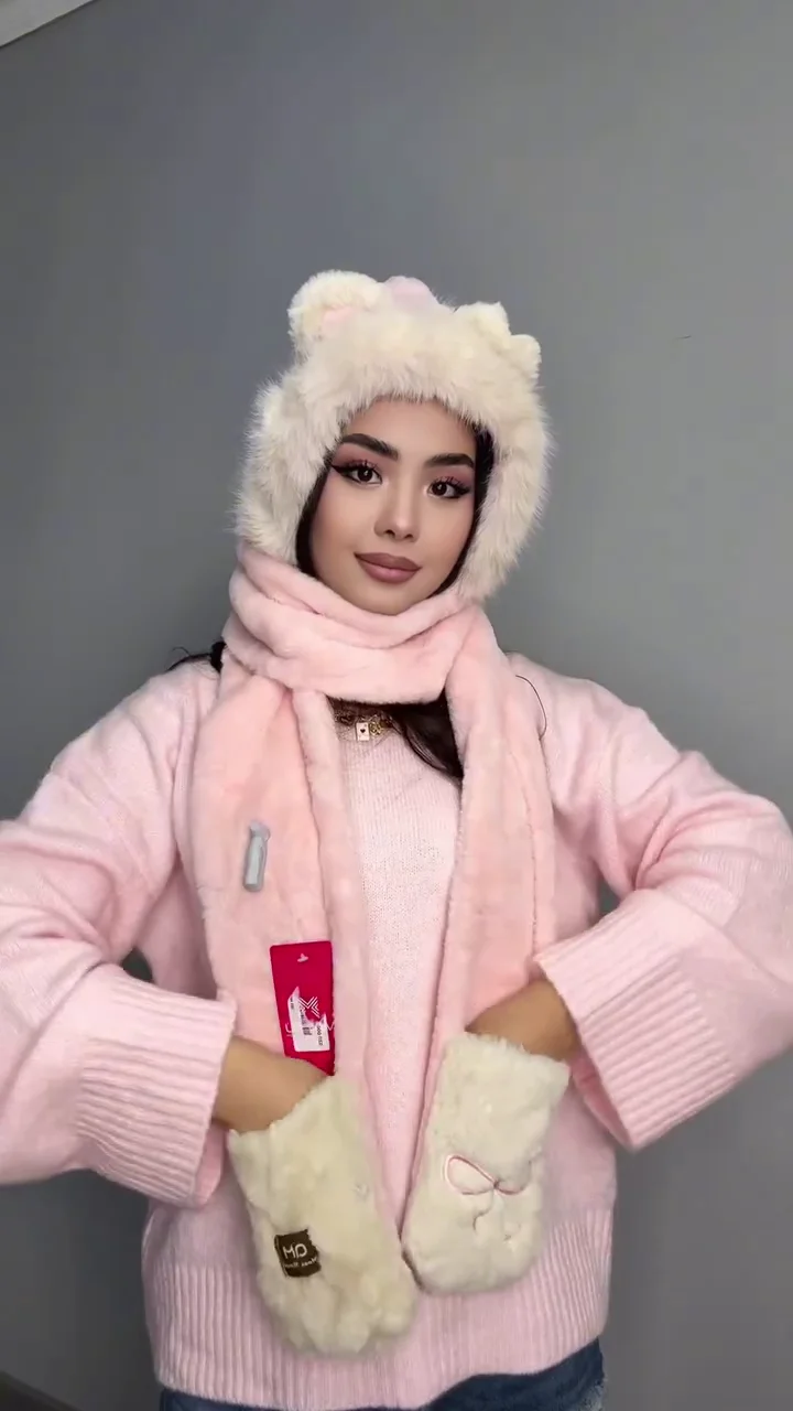 Interactive Rainbow Pastel Moving Rabbit Ear Earmuffs – Whimsical Jumping Bunny Ear Headband, Ultra-Soft Multi-Color Plush Winter Ear Warmers for Girls and Women