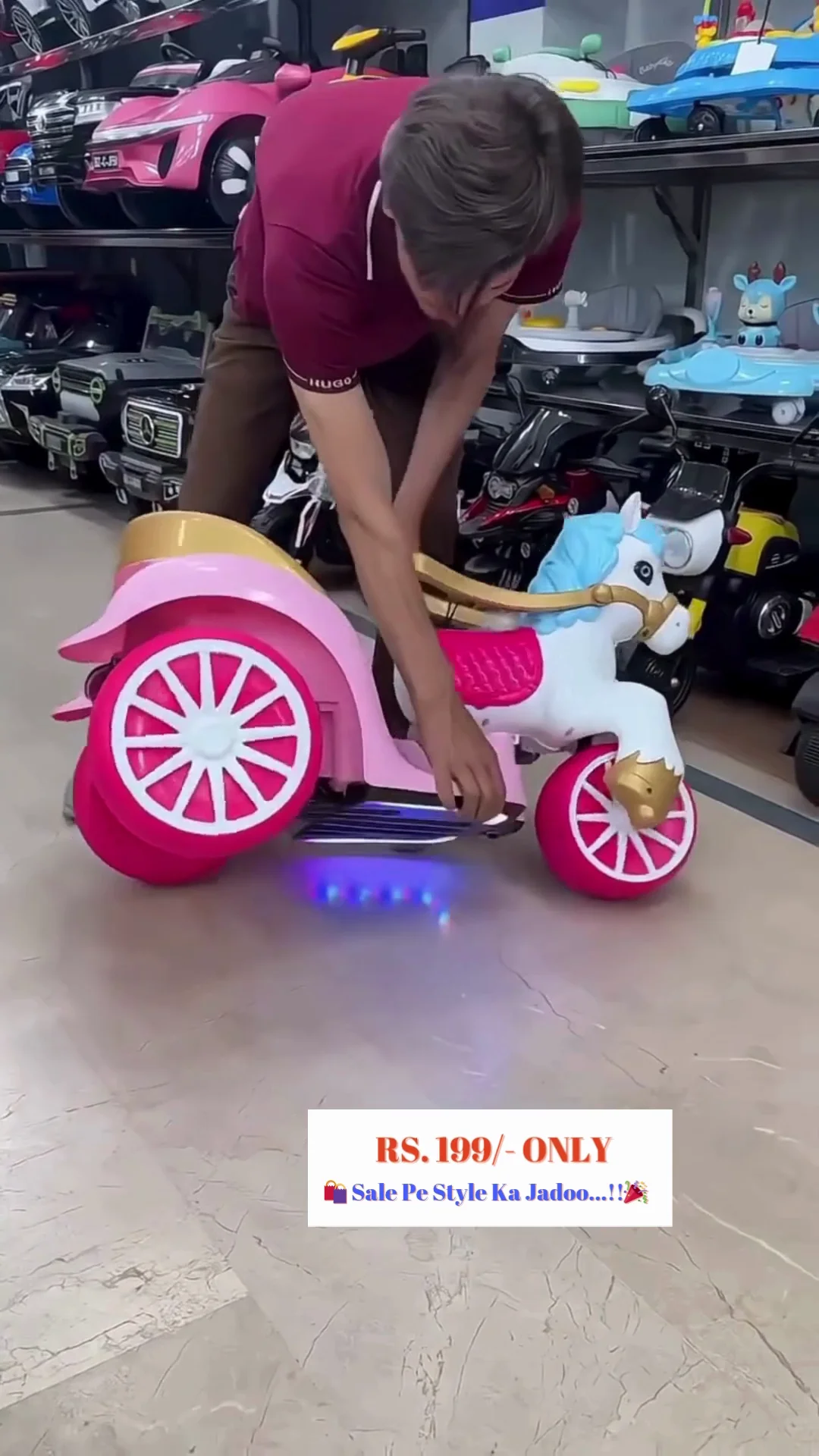 Fun Scooter Toy for Kids – Durable, Lightweight, Safe Design & Perfect for Indoor and Outdoor Play - Image 2