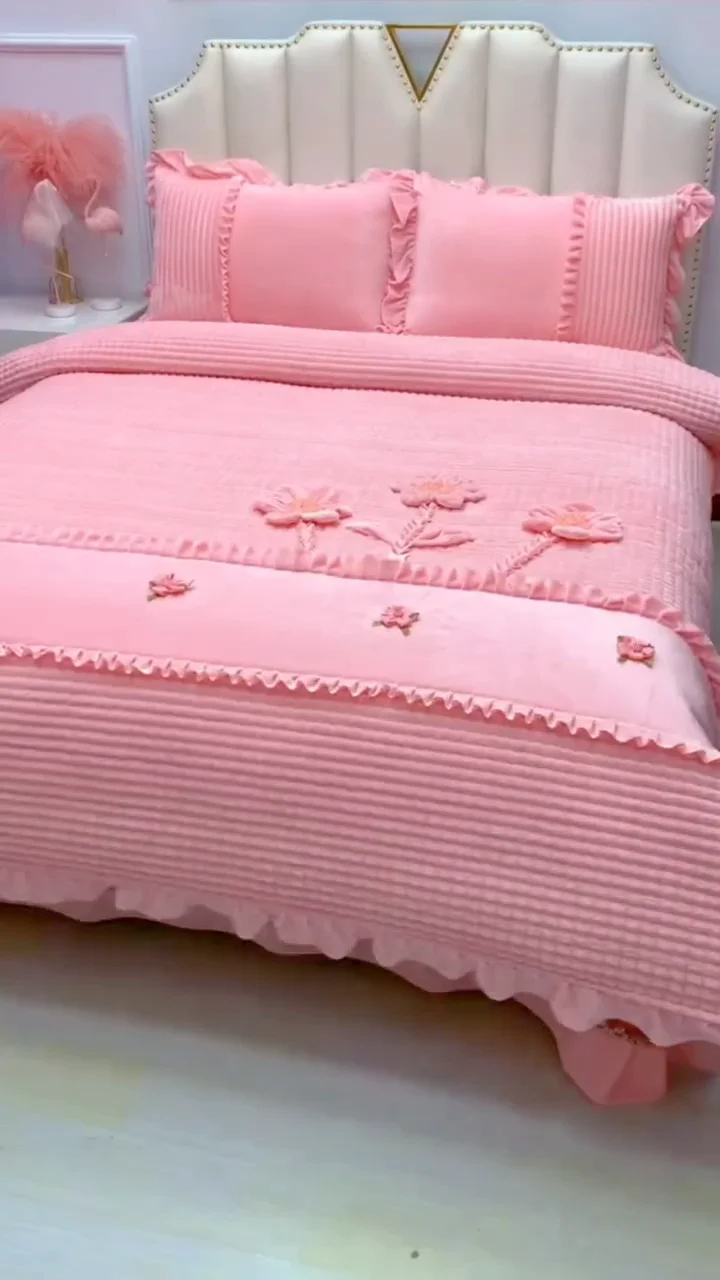 Luxurious Floral Romance Bedding Collection – 4-Piece Premium Plush & Microfiber Duvet Set